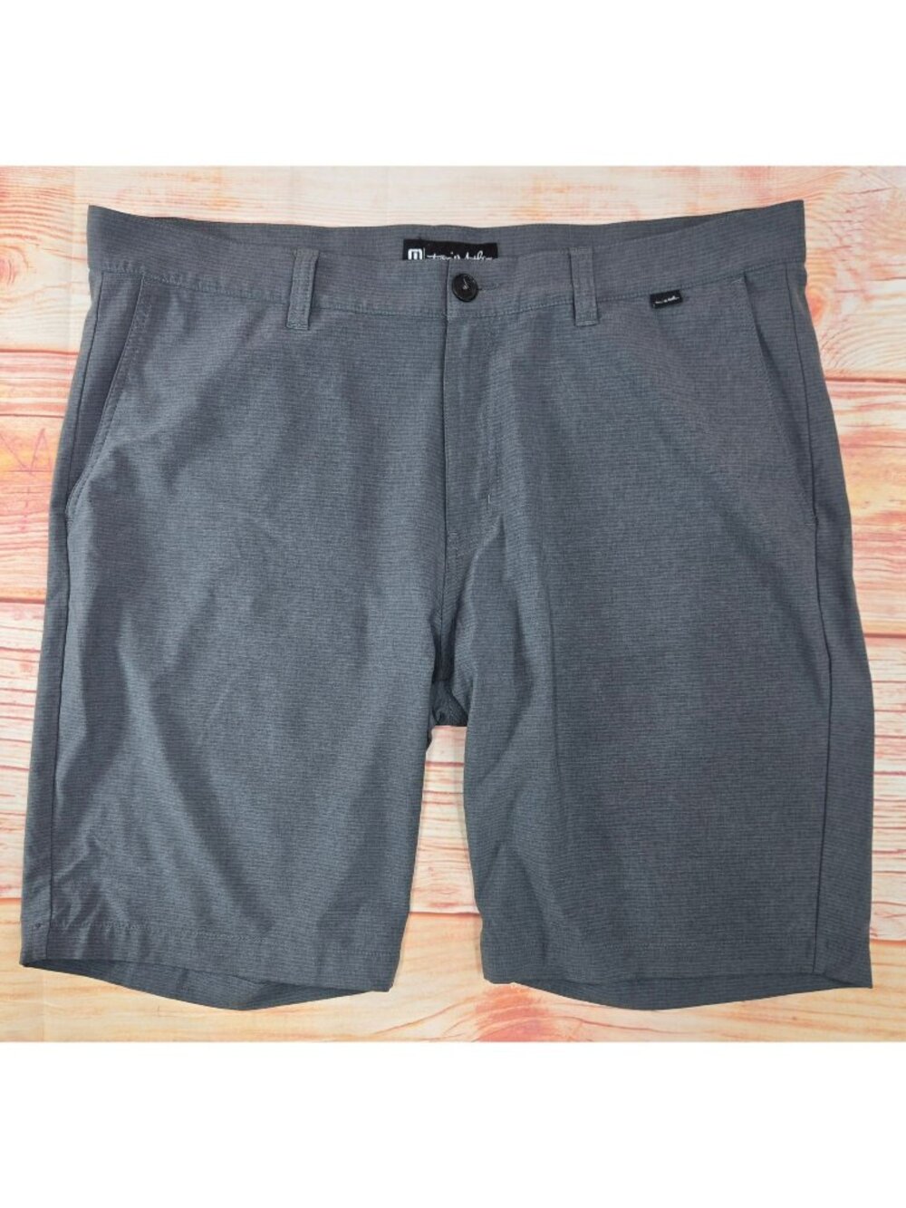 Travis Mathew Mens Gray Casual Shorts 38